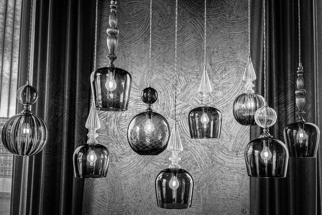 ADHS Lampen in einem Hotel in Prag